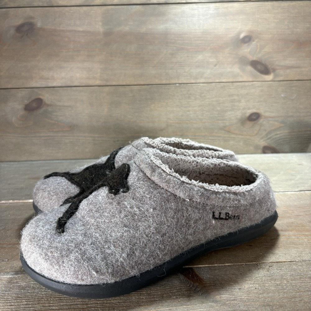 ll bean daybreak womens size 7 shoes brown dog slip on comfort slippers